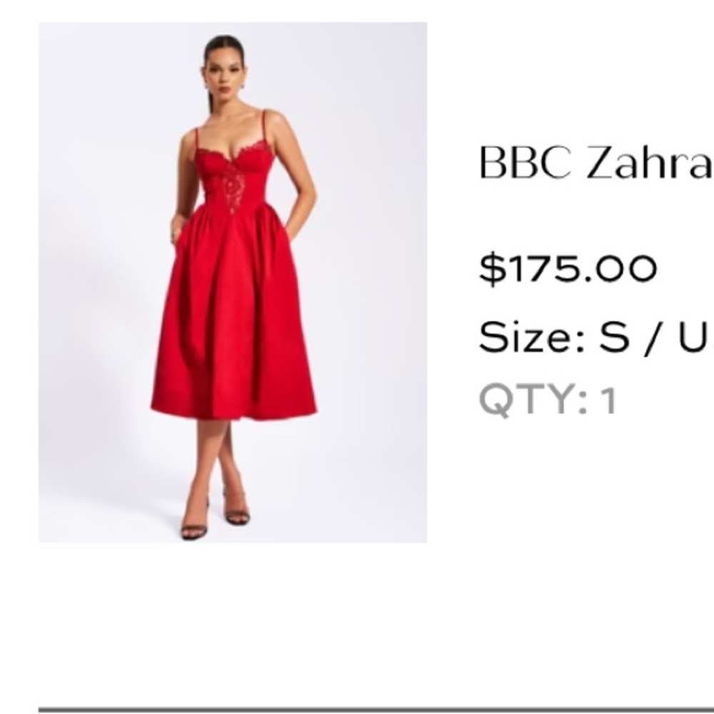 Miss circle red dress Zahra